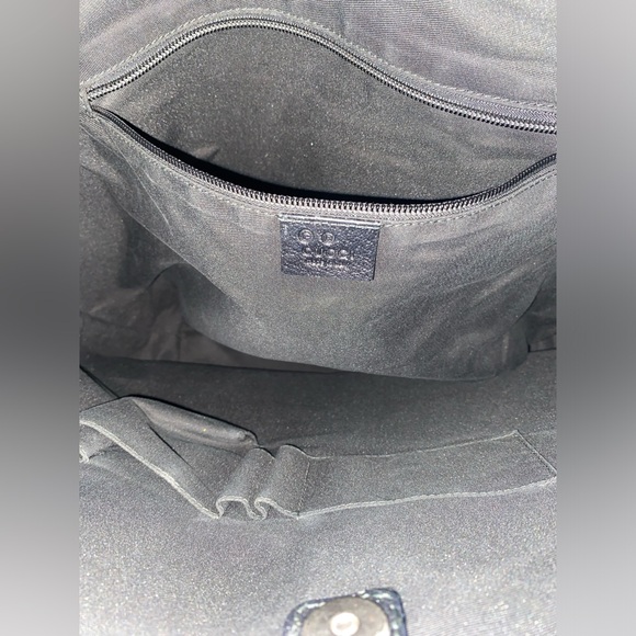 🖤 GUCCI Black PVC Tote and Shoulder Bag 🖤 - Picture 11 of 16